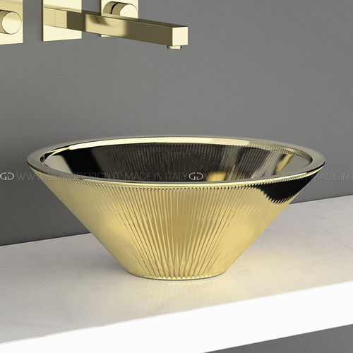 Aufsatzwaschbecken - Tekno Lux / Tekno Lux Sotto - GLASS DESIGN Srl - Glas / konisch / ohne Öffnung