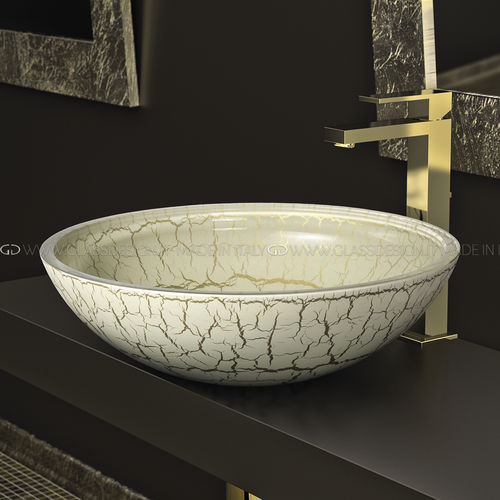 Aufsatzwaschbecken - Kalahari 30/40/44 - GLASS DESIGN Srl - Glas / rund / ohne Öffnung