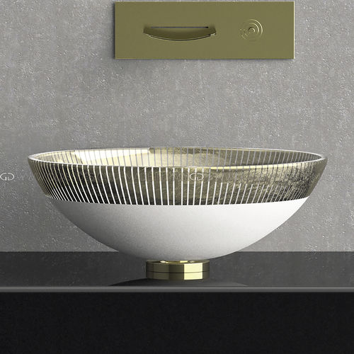 Aufsatzwaschbecken - FILIGRANA 34/40/44 - GLASS DESIGN Srl - Glas / rund / ohne Öffnung