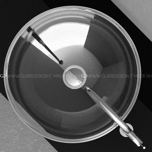 Aufsatzwaschbecken - SOFFIO - GLASS DESIGN Srl - Glas / rund / ohne Öffnung
