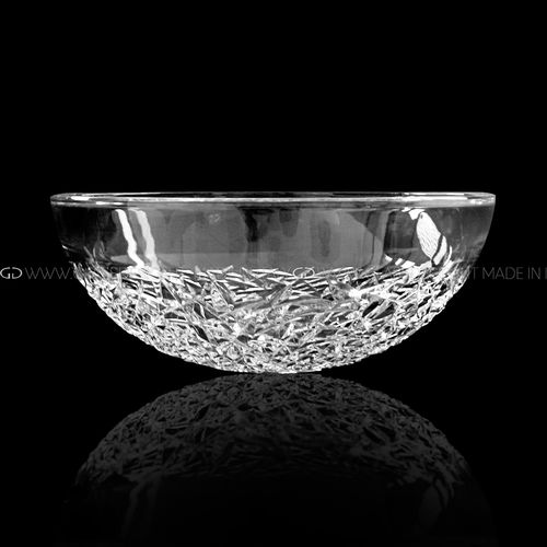 Aufsatzwaschbecken - Ice Round - GLASS DESIGN Srl - Kristall / rund / ohne Öffnung