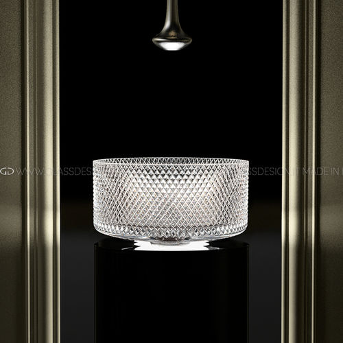 Aufsatzwaschbecken - Villa / Villa Lux - GLASS DESIGN Srl - Kristall / rund / ohne Öffnung