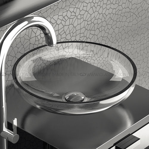 Aufsatzwaschbecken - Aqua - GLASS DESIGN Srl - Glas / rund / ohne Öffnung
