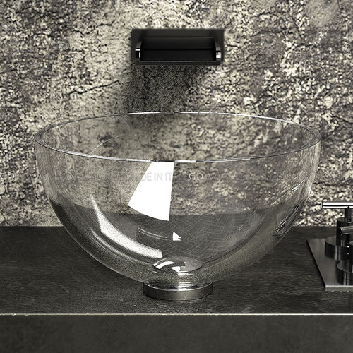 Aufsatzwaschbecken - Chelo - GLASS DESIGN Srl - Kristall / rund / ohne Öffnung