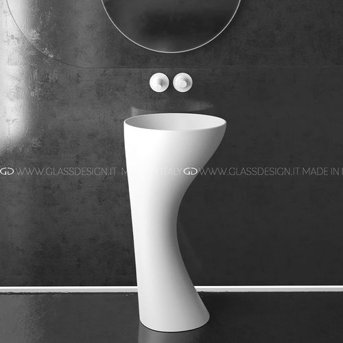 Bodenstehendes Waschbecken - KALICE - GLASS DESIGN Srl - VetroFreddo® / ohne Öffnung / ohne Notüberlauf