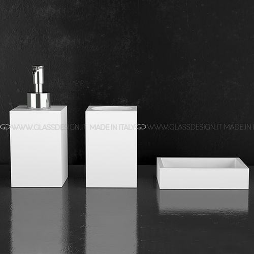 Seifenspender für Privatgebrauch - NAVY - GLASS DESIGN Srl - freistehend / Edelstahl / VetroFreddo®