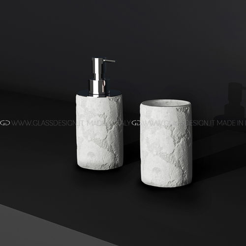 Seifenspender für professionellen Einsatz - LUNA - GLASS DESIGN Srl - freistehend / Glas / manuell