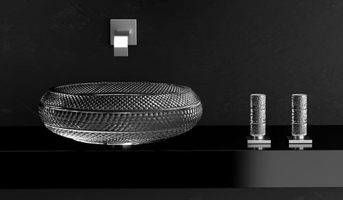 Zweigriffmischer für Waschtisch - GLAMOROUS RAMADA - GLASS DESIGN Srl - Aufsatz / Kristall / für Badezimmer