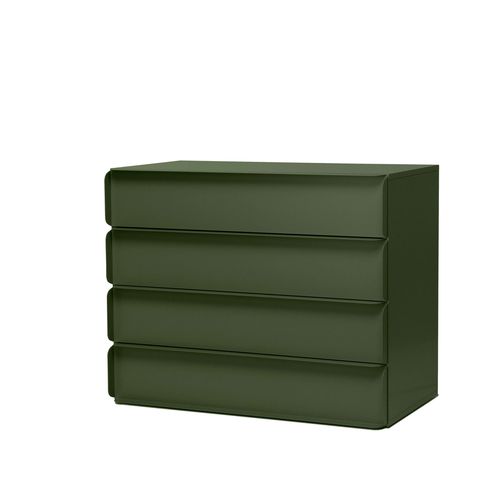 Moderne Kommode - Collar - Quodes - lackiertes MDF / Aluminium / von Studio Nendo