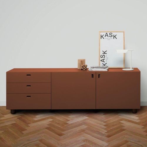 Modernes Sideboard - Satellite on feet - Quodes - MDF / mit Schubladen / mit Schwingtür