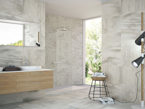 Feinsteinzeugfliesen - MIXSTONE - APE - matt / für Badezimmer / bodenstehend
