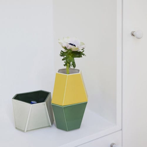Moderne Vase - EXTRUSION 1 2 3 par Camille Flammarion - Normandy Ceramics - Carrelage Design - relief - Keramik / handgefertigt