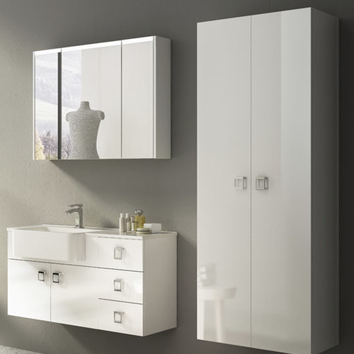 Wandhängender Waschtisch-Unterschrank - FLORIDA - BADEN HAUS - Harz / modern / mit Tür