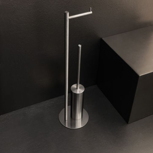 Bodenstehender WC-Rollenhalter - STIFF - OML SRL - Metall / für Gewerbegebrauch