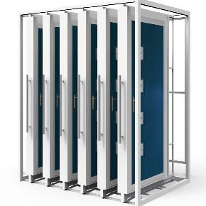 Präsentierregal für Tür - BR702A - BORA CELIK - Stein / einseitig / Platten