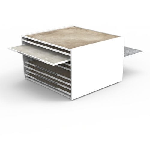 Holzfliesenständer - BD003 series - BORA CELIK - doppelseitig / Platten / Tisch