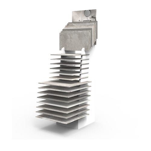 Metall-Fliesenständer - BT050A - BORA CELIK - einseitig / Platten / für Einzelhandel