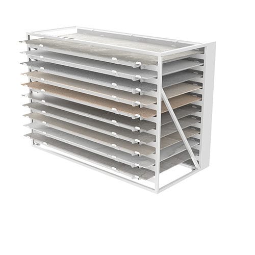 Holzfliesenständer - BD007A - BORA CELIK - einseitig / Platten / für Einzelhandel