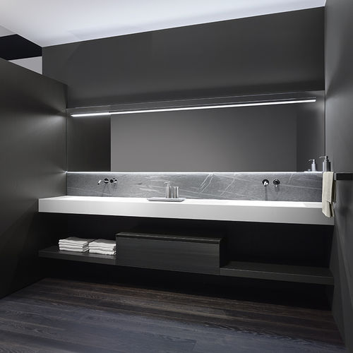 Doppelter Waschtisch-Unterschrank - MI18 - CASA BATH - wandhängend / Holz / modern