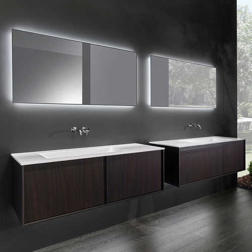 Doppelter Waschtisch-Unterschrank - 14A-BO18 - CASA BATH - wandhängend / Holz / modern
