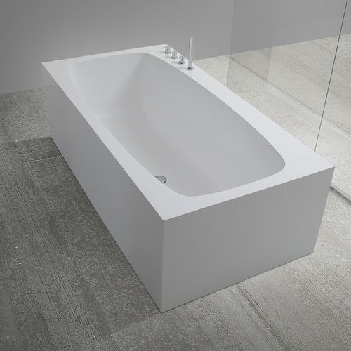 Freistehende Badewanne - VASCAONEPLUS 03 - CASA BATH - Verbundwerkstoff / weiß