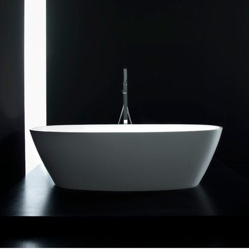 Ovale Badewanne - MAUI  - CASA BATH - freistehend / Verbundwerkstoff / weiß