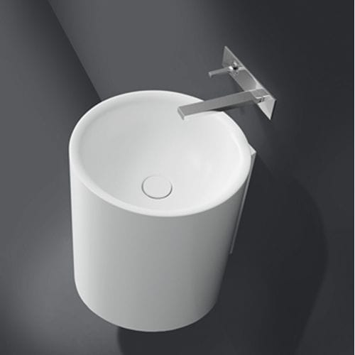 Wand-Waschbecken - 40 - CASA BATH - Keramik / rund / modern