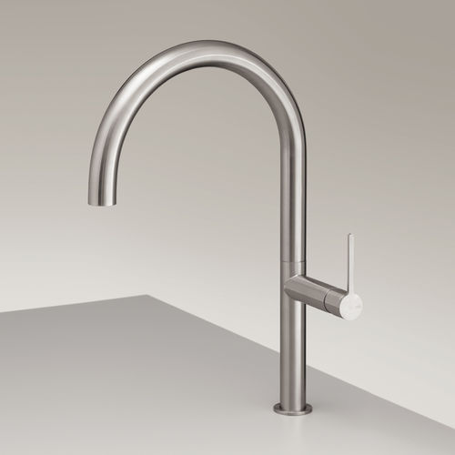 Aufsatz-Einhebelmischer - INV09 - CEADESIGN - Edelstahl / für Küche / 1-Loch