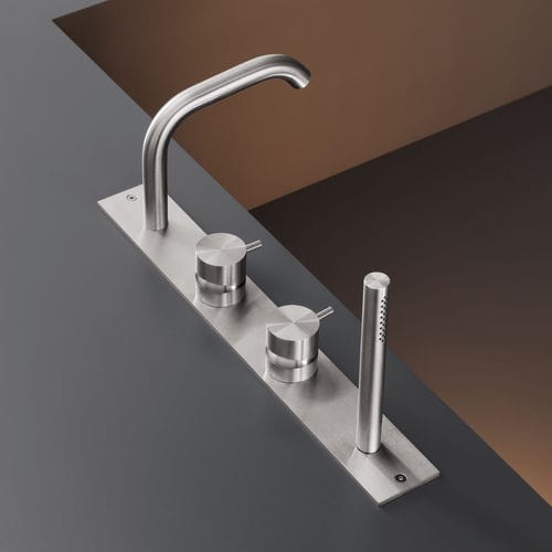 Badewannen-Einhebelmischer - MIL88 - CEADESIGN - Aufsatz / Edelstahl / für Badezimmer