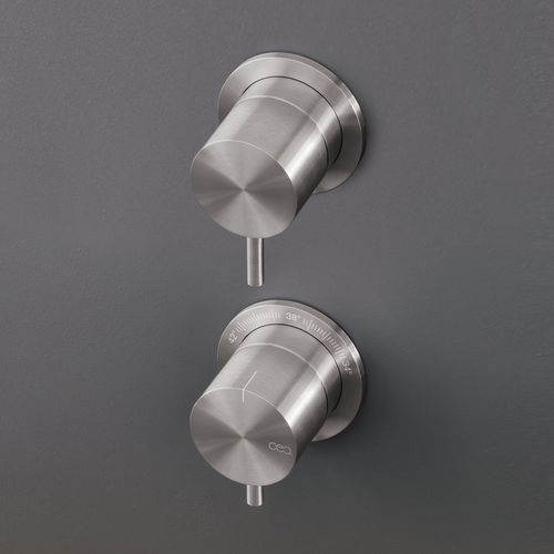 Einhebelmischer für Dusche - MIL61 - CEADESIGN - wandmontiert / thermostatisch / Edelstahl