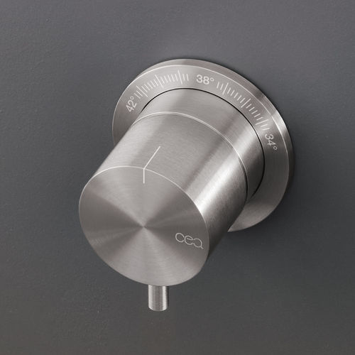 Einhebelmischer für Dusche - MIL42 - CEADESIGN - wandmontiert / thermostatisch / Edelstahl