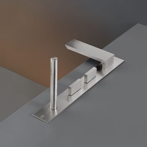 Zweigriffmischer für Badewanne - BAR37 - CEADESIGN - Aufsatz / Edelstahl / für Badezimmer