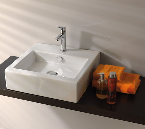 Aufsatzwaschbecken - DAX II: DA02011 - CERAMICA TECLA - Keramik / rechteckig / modern