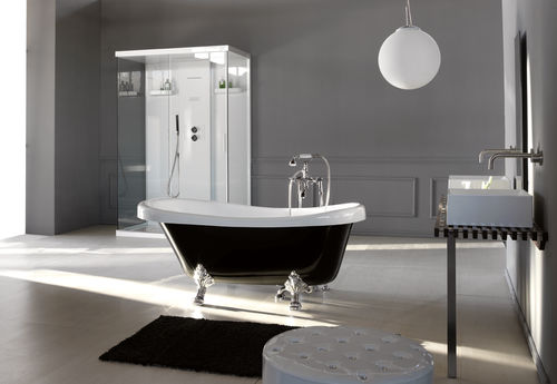 Ovale Badewanne - MYWATER: ASTORIA - COLACRIL - auf Füßen / Acryl / weiß