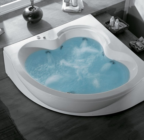 Badewanne für Eckeinbau - CLASSIC: FANTASY - COLACRIL - Acryl / Massage / weiß