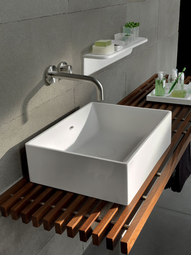Aufsatzwaschbecken - DUAL - COLACRIL - Acryl / rechteckig / modern