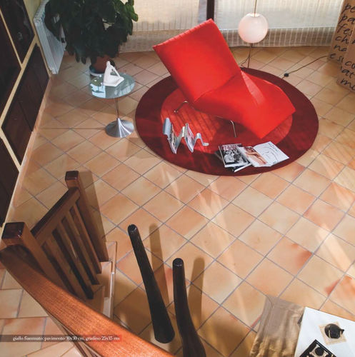 Terrakottafliesen - GIALLO FIAMMATO - COTTO FURNO' - geflammt / für den Innenraum / bodenstehend
