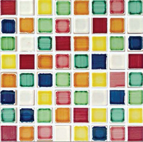 Keramik-Mosaikfliese - QUADRA - MULTICOLORE - DE MAIO FRANCESCO - für den Innenraum / Wand / quadratisch