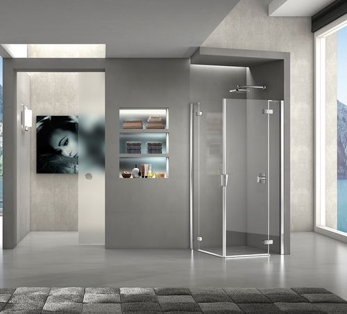 Einflügelige Duschwand - PURA R 5000: PR-T2 E - DUKA - für Eckeinbau
