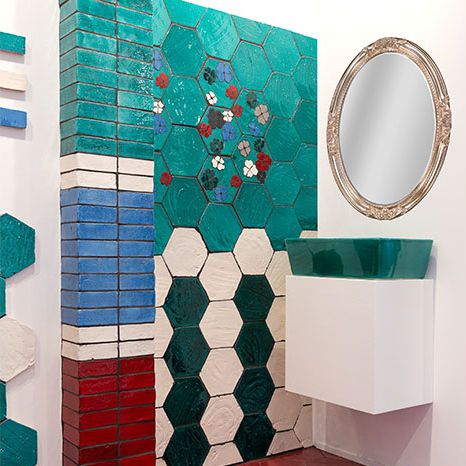 Aufsatzwaschbecken - EMOTIONS - ECO CERAMICA - Keramik / rechteckig / modern