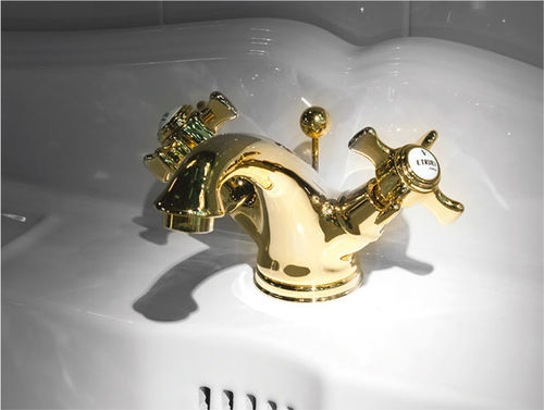 Wasserhahn für Waschtisch - TURAN  - ETRURIA - Aufsatz / Messing / für Badezimmer