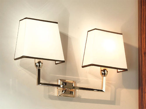 Klassische Wandleuchte - TAGES - ETRURIA - Messing / für Bad / LED