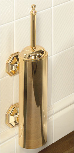 Messing-Toilettenbürste - EVAN - ETRURIA - wandmontiert
