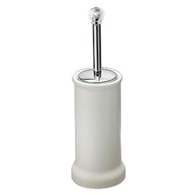 Chrom-Toilettenbürste - 19 CR A301 - FIORE RUBINETTERIE - Kristall / Keramik / bodenstehend