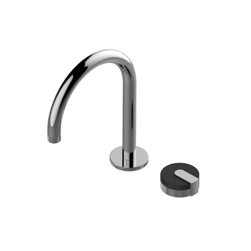 Einhebelmischer für Waschtisch - E-11522 - GRAFF - Aufsatz / aus verchromtem Metall / für Badezimmer