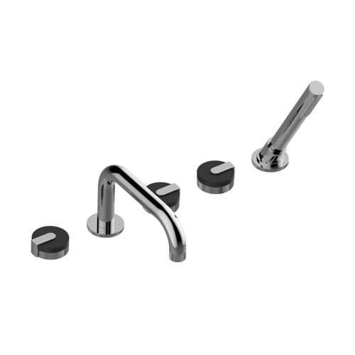 Zweigriffmischer für Dusche - E-11551 - GRAFF - für Badewanne / Aufsatz / aus verchromtem Metall