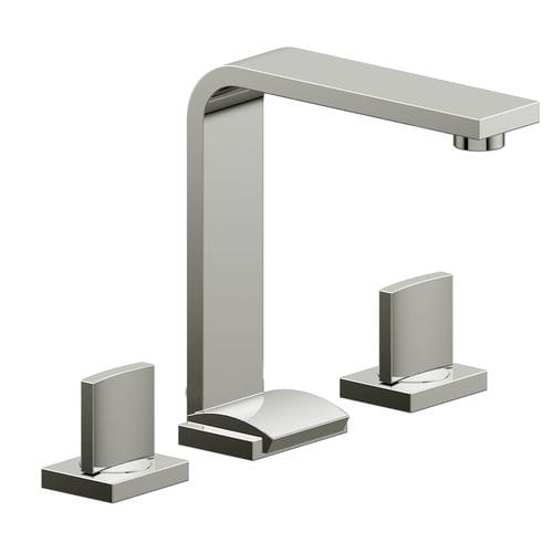 Zweigriffmischer für Waschtisch - E-3610-C14-PC - GRAFF - wandmontiert / aus verchromtem Metall / Nickel