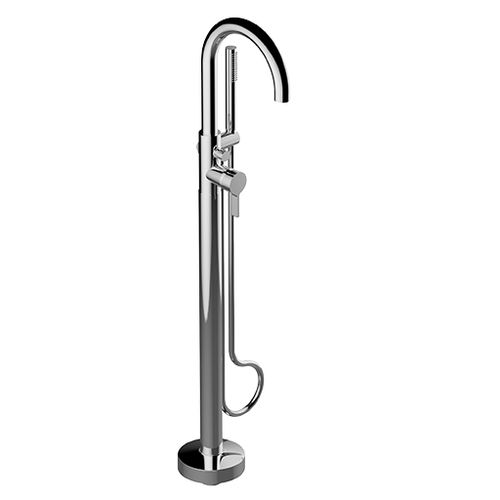 Einhebelmischer für Badewanne - E-1752-LM46N-T - GRAFF - bodenstehend / aus verchromtem Metall / für Badezimmer