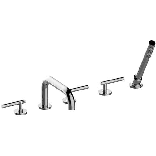 Zweigriffmischer für Badewanne - E-6751-LM62B - GRAFF - Aufsatz / aus verchromtem Metall / für Badezimmer