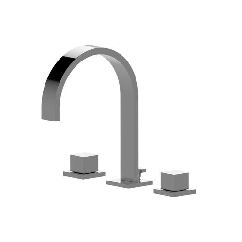 Zweigriffmischer für Waschtisch - E-6210-C12B - GRAFF - wandmontiert / aus verchromtem Metall / für Badezimmer